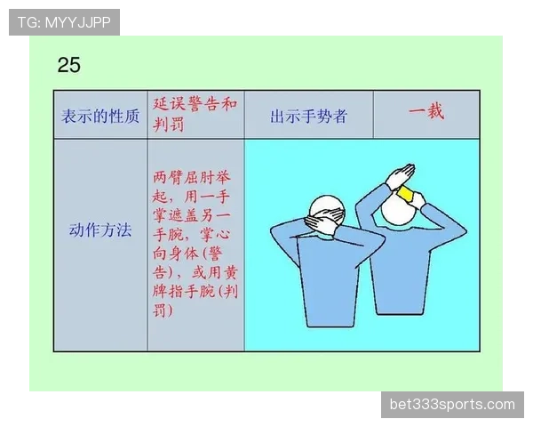 裁判手势规则解析：常见手势含义与判罚标准